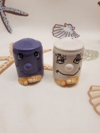 Salz und Pfeffer Vintage-Gesichter