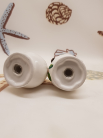 Vintage Salz- und Pfefferstreuer aus Porzellan