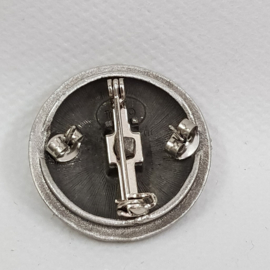 Pewter jewelry box with various jewelry