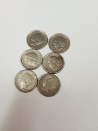 Dimes Wilhelmina 1948 6 pieces