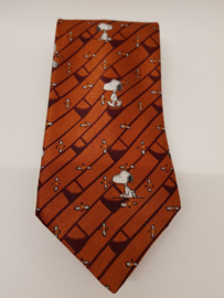 Krawatte Snoopy gold/orange