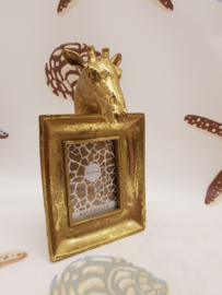 Goldfarbener Bilderrahmen Giraffe