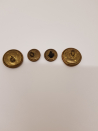 PTT 4 alte Uniformknöpfe