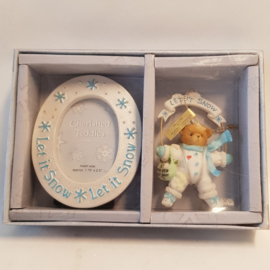 Fotorahmen und hängende Verzierung lassen ist Schnee 118388