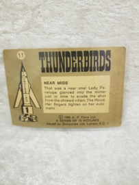 The Thunderbirds nr.11 Near Miss Tradecard