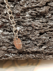 Vintage künstlerische Halskette Blumen 90er Jahre