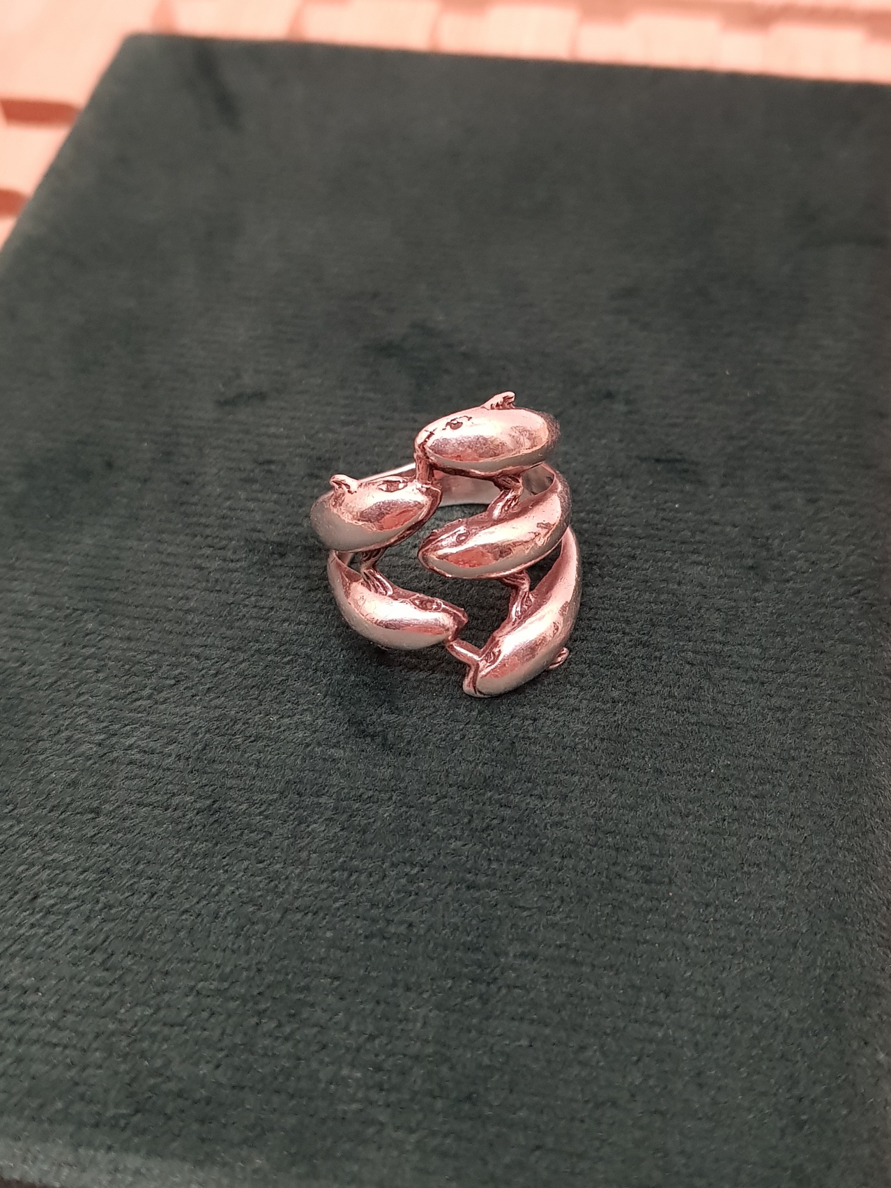 Dolfijnen kinderring 925 Zilver