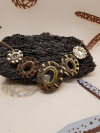 Vintage Halskette 90er Jahre goldfarben 47cm