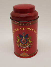 Jacksons of Piccadilly small Red tea tin