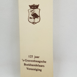 Bookmark 125 years of s-Gravenhaagsche booksellers