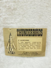 The Thunderbirds nr.28 A Launching Tradecard