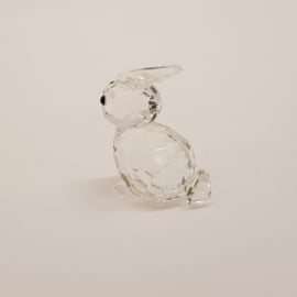 Swarovski Silver Crystal Hare Mini mit Box