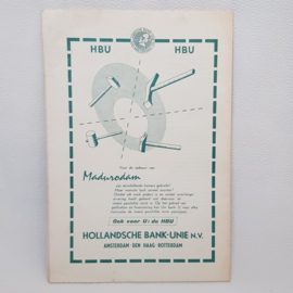 Madurodam plattegrond 1954