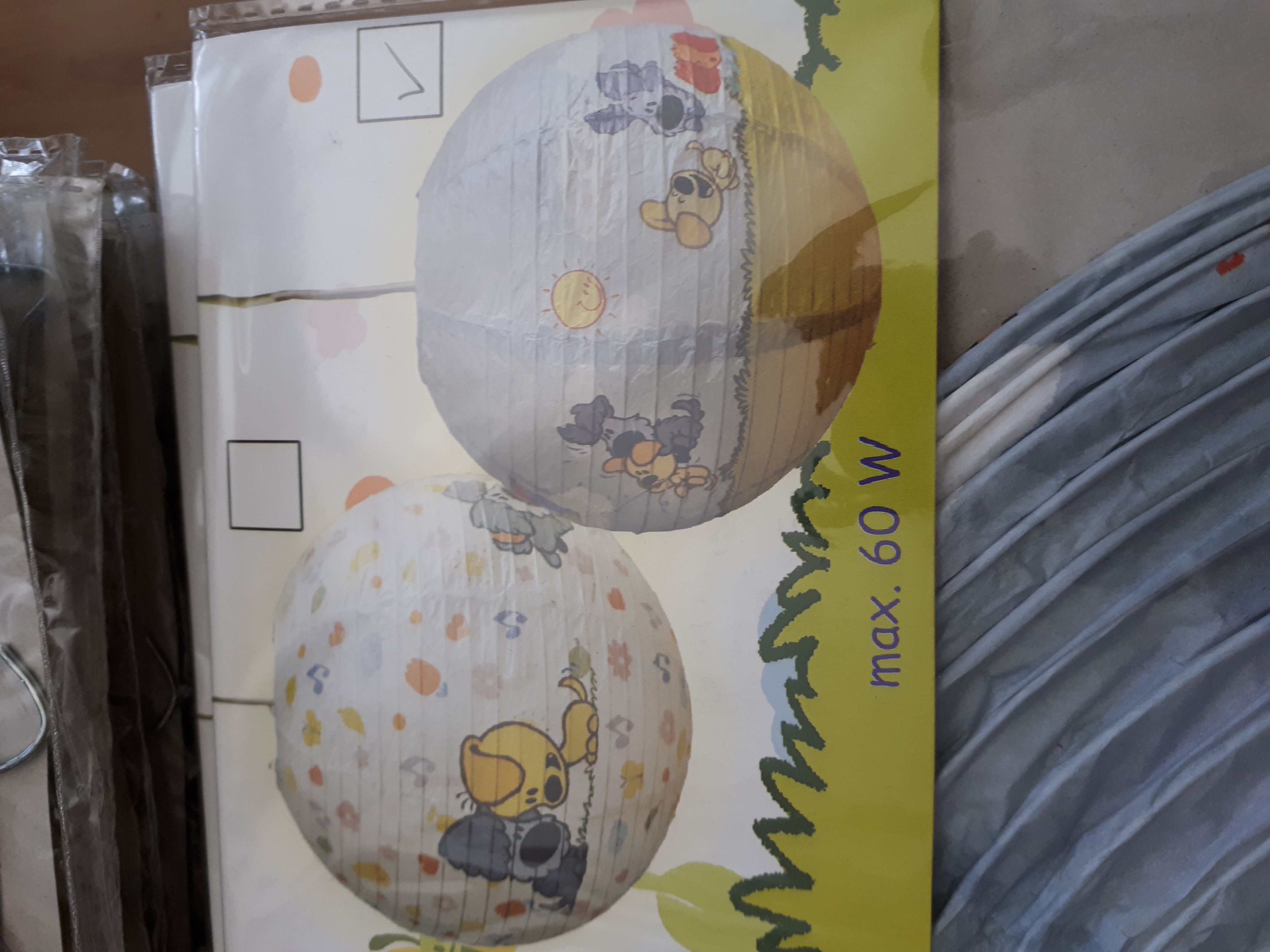 Woezel en Pip papieren lamp