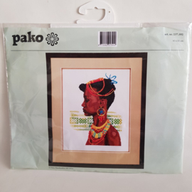 African Pako cross stitch kit