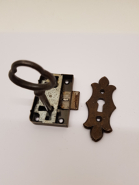 Antikes Möbelschloss aus Messing