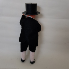 Traditional costume doll 60s boy with top hat