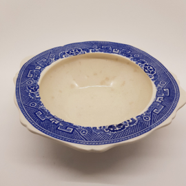 Petrus Regout Willow small tureen bowl, with damage