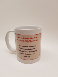 Shell large mug with text Rene Vincent