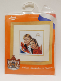 Stickerei Willem-Alexander und Maxima neu