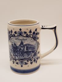 Heineken beer mug Delft blue