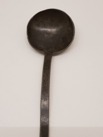 Pewter spoon marked