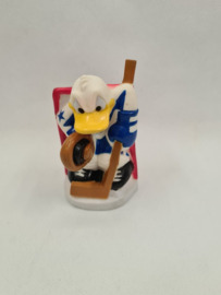 Donald Duck als ijshockyer