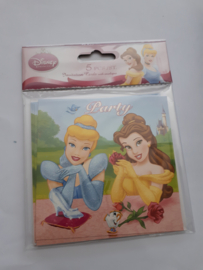 Uitnodigingskaarten Disney 5 stuks