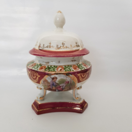 Antique Dressing table Pot with lid