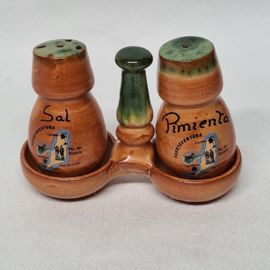 Fuerteventura pepper and salt set ceramic