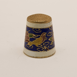 Antique Thimble with Enamel