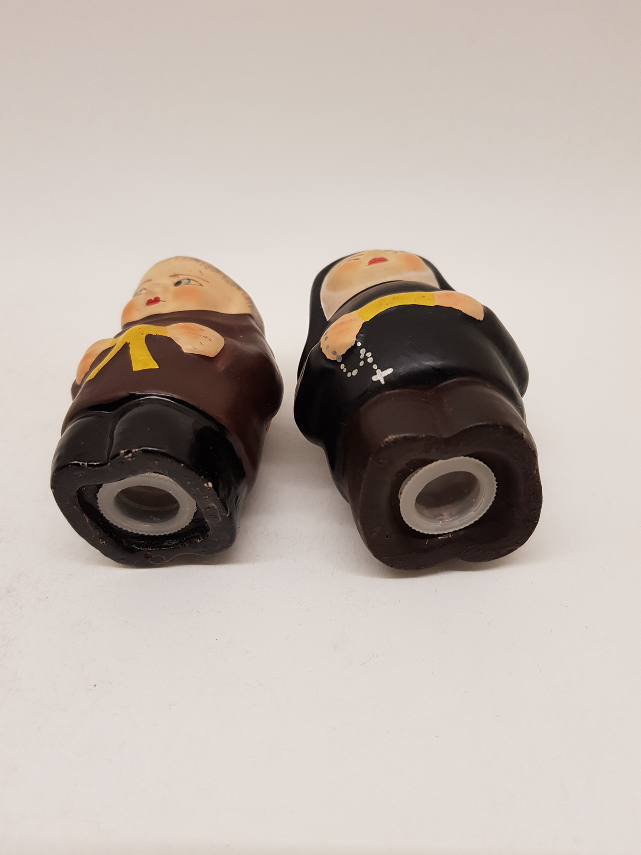 Monks as salt and pepper set