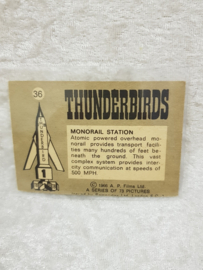 The Thunderbirds No.36 Monorail Station Tradecard