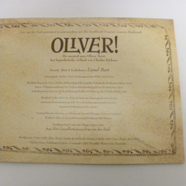 Oliver Programmheft des Musicals