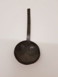 Pewter spoon marked