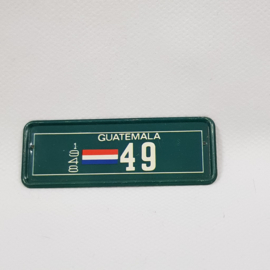 Maple Leaf chewing gum license plate mini - 50 Guatemala