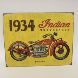 Tin engine plate Indian