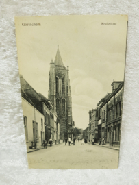 Gorinchem Kruisstraat met postzegel 1924