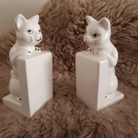White Cat bookends