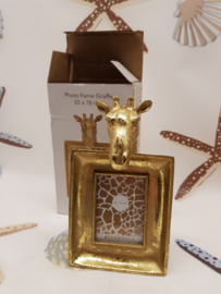 Goldfarbener Bilderrahmen Giraffe