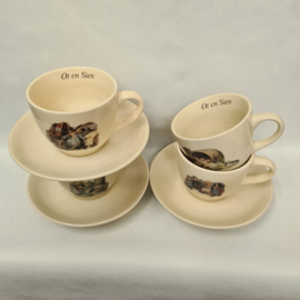Ot and Sien cups and saucers