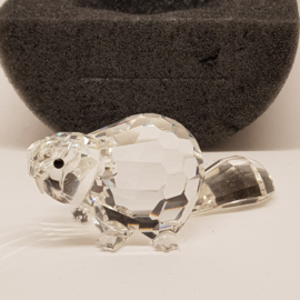 Swarovski Silver Crystal Beaver mit Box und Zertifikat