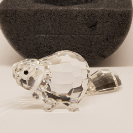 Swarovski Silver Crystal Beaver with box and certificate
