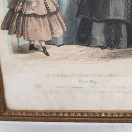 Journal des Dames et des Demoiselles Victorian print in frame