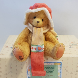 Girl with hat and scarf stocking holder 176125 Cherished Teddies