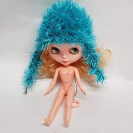 Blythe pop  blauwe muts