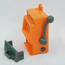 Pencil sharpener in the form of a slot machine