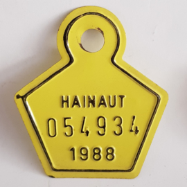 Hainaut fietsplaatje 1988