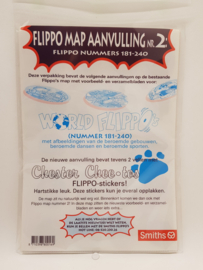 Flippo Map Aanvulling 2 compleet met flippos en stickers