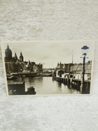 Amsterdam gezicht op het Centraal Station gelopen